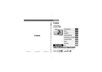 Mode d'emploi | Canon IXUS 750 Manuel utilisateur | Fixfr