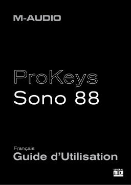 M-Audio ProKeys Sono 88 Manuel utilisateur