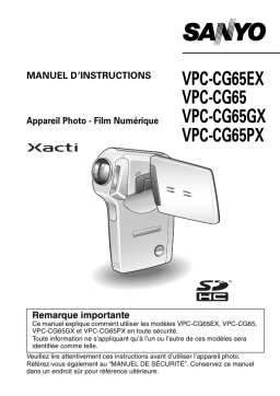 LOGICOM-SANYO XACTI VP-CG65GX Manuel utilisateur