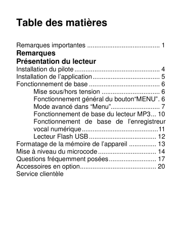 Manuel du propriétaire | Apacer audio steno bp 300 Manuel utilisateur | Fixfr