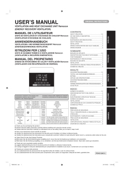 Mitsubishi Heavy Industries SAF500E7 Manuel utilisateur