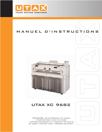 Mode d'emploi | Utax XC 9682 Wide Format System Manuel utilisateur | Fixfr