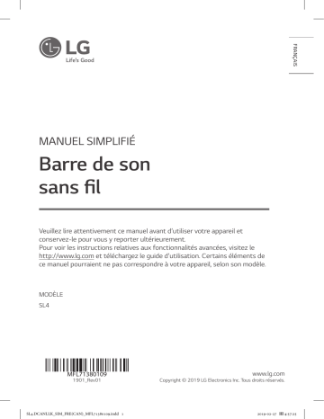 LG SL4 Mode d'emploi | Fixfr