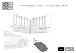 Somfy SGS 601 Manuel utilisateur