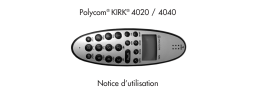 Polycom KIRK 4020 Manuel utilisateur