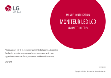 LG 34WN700-B Manuel du propriétaire | Fixfr