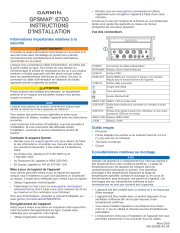 Manuel du propriétaire | Garmin GPSMAP 8700 SERIE Manuel utilisateur | Fixfr