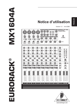 Behringer MX1604A Manuel utilisateur