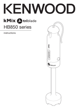 Kenwood HB850 TRIBLADE Manuel utilisateur