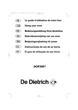 De Dietrich DOP390XH1 Manuel utilisateur