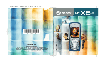 Mode d'emploi | Sagem myX5.2 Manuel utilisateur | Fixfr