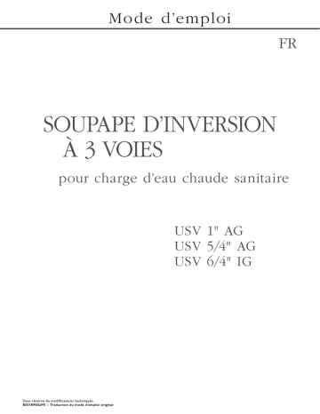 Manuel du propriétaire | Alpha innotec USV Manuel utilisateur | Fixfr