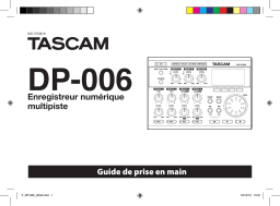 Tascam DP 006 Manuel utilisateur