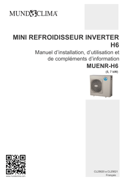 mundoclima Series MUENR-H6 “Mini Chiller DC Inverter” Guide d'installation