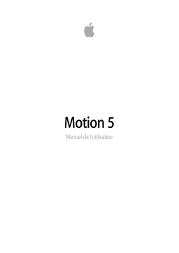 Apple Motion 5 Manuel utilisateur