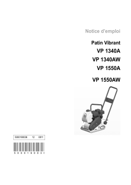 Wacker Neuson VP1550A Single direction Vibratory Plate Manuel utilisateur