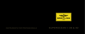 Breitling Superocean II 36 & 42 Mode d'emploi | Fixfr