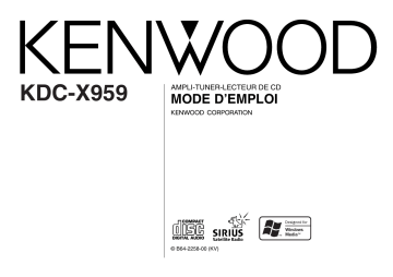 Manuel du propriétaire | Kenwood KDC-X959 Manuel utilisateur | Fixfr