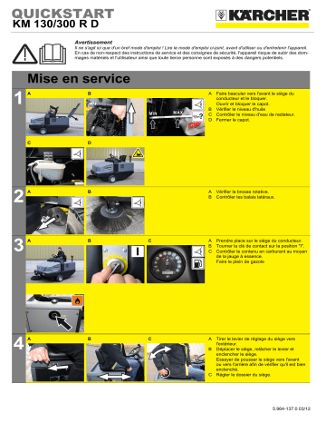 Manuel du propriétaire | Kärcher KM 130 300 R D Manuel utilisateur | Fixfr