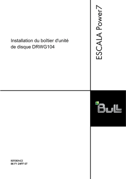 Bull the DRWG104 disk drive enclosure Manuel utilisateur