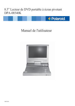 Polaroid DPA-08540K Manuel utilisateur