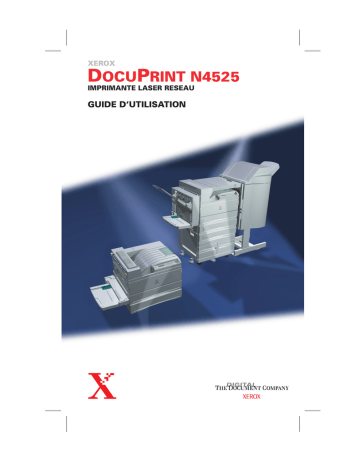 Xerox N4525 DocuPrint Mode d'emploi | Fixfr
