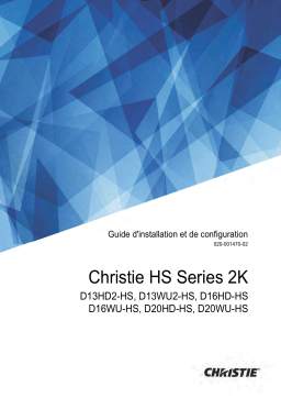Christie D16HD-HS 15,750 lumen, HD, 1DLP laser projector Manuel utilisateur