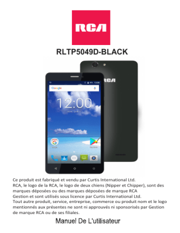 RCA RLTP5049D-BLACK Mode d'emploi | Fixfr