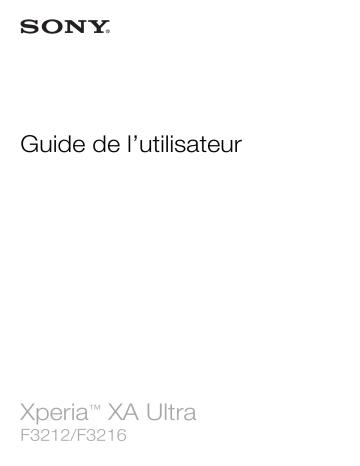 Manuel du propriétaire | Sony XPERIA XA1 PLUS Manuel utilisateur | Fixfr