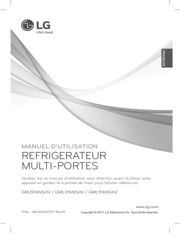 LG GMJ916NSHV Manuel du propriétaire | Fixfr