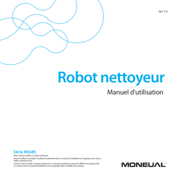 Moneual ME685 Robot Cleaner  Manuel utilisateur | Fixfr