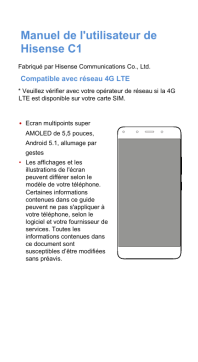 Hisense C1 Manuel utilisateur