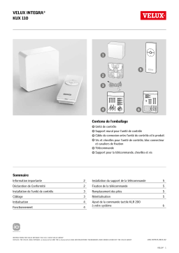 Velux KUX 110 Mode d'emploi