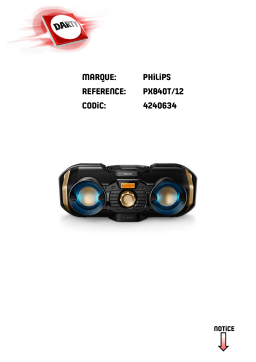 Philips PX840T Manuel utilisateur