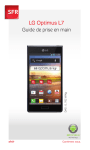 LG S&eacute;rie Optimus L7 sfr Manuel utilisateur