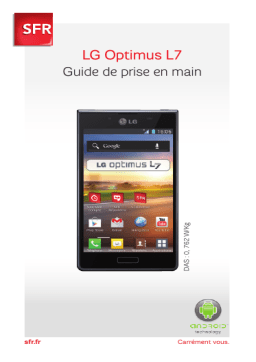 LG Série Optimus L7 sfr Manuel utilisateur