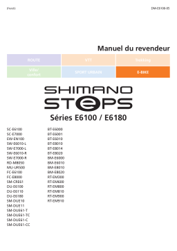 Shimano DU-E6180 Unité d'entraînement Manuel utilisateur