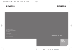 Siemens CT70 Manuel utilisateur