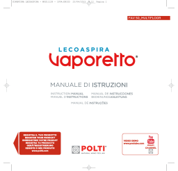 VAPORETTO FAV 30 Manuel utilisateur