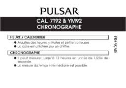 Pulsar 7T92 Manuel utilisateur