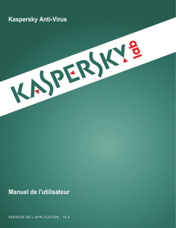 Kaspersky Anti-Virus 2016 Manuel utilisateur | Fixfr