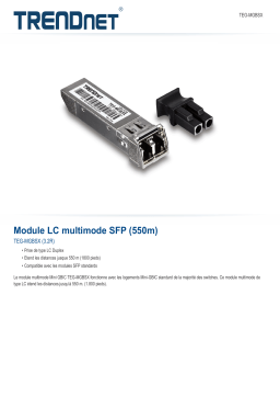 Trendnet TEG-MGBSX SFP Multi-Mode LC Module (550m) Fiche technique