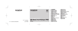 Olympus M.ZUIKO DIGITAL ED 8mm F1.8 Fisheye PRO Manuel utilisateur