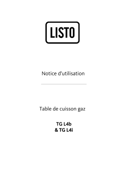 Listo TG L4BTG L4I Manuel utilisateur