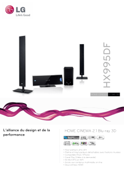 LG HX995DF Manuel utilisateur