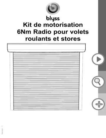 Mode d'emploi | Blyss Liveez Kit de motorisation volet roulant et store Blyss 6 Nm Manuel utilisateur | Fixfr