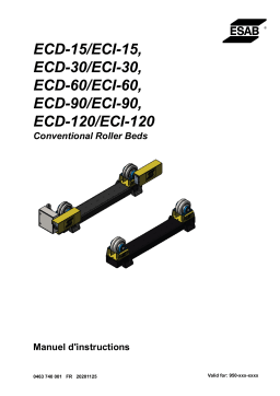 ESAB ECD-90/ECI-90 Manuel utilisateur