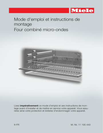 Manuel du propriétaire | Miele DGC6860 XXL Manuel utilisateur | Fixfr