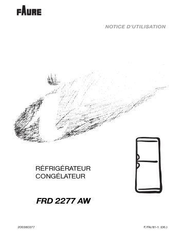 Manuel du propriétaire | Faure FRD2277AW Manuel utilisateur | Fixfr