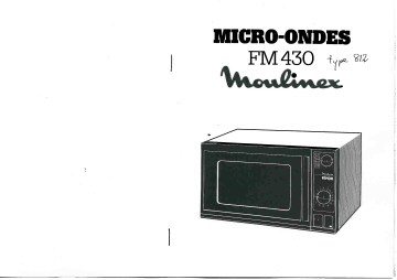 Manuel du propriétaire | Moulinex FM430 Manuel utilisateur | Fixfr